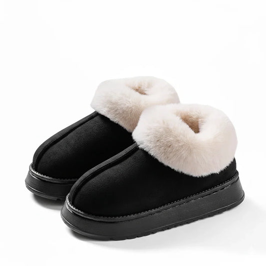 Mufella Women’s Short Furry-Lined Shoes – Elegant Warmth & Everyday Comfort