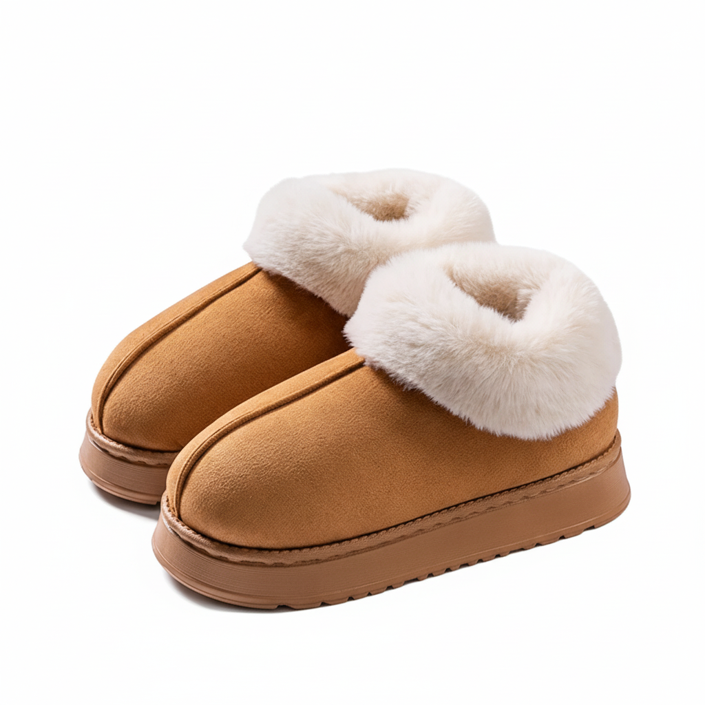 Mufella Women’s Short Furry-Lined Shoes – Elegant Warmth & Everyday Comfort