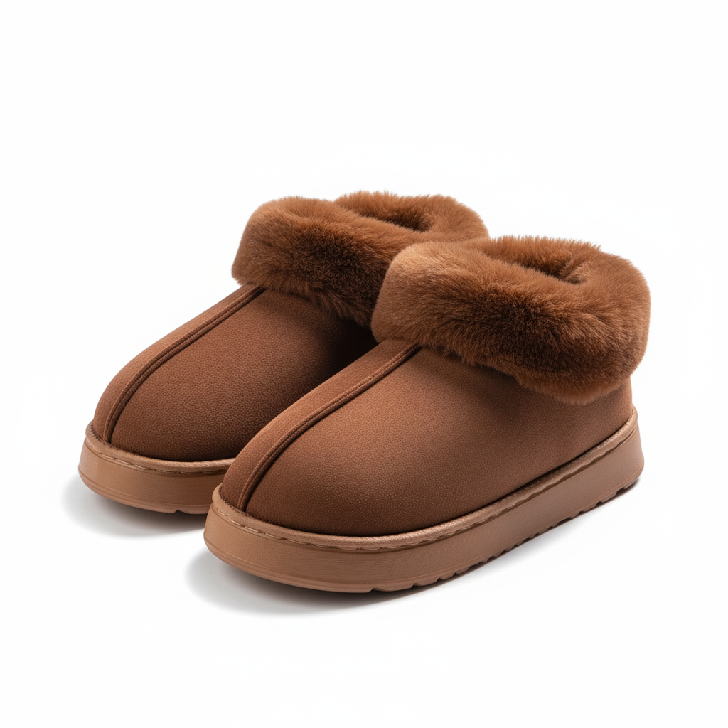 Mufella Women’s Short Furry-Lined Shoes – Elegant Warmth & Everyday Comfort