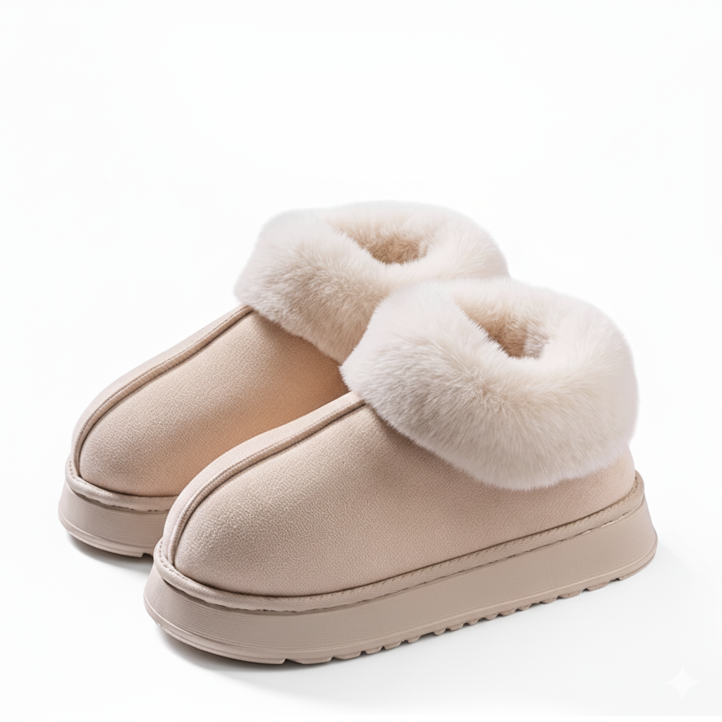Mufella Women’s Short Furry-Lined Shoes – Elegant Warmth & Everyday Comfort