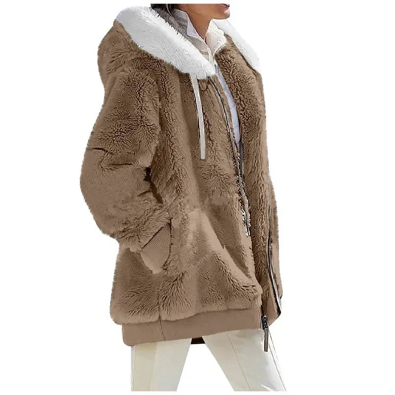 Mufella Women’s Furry Jacket – Elegant, Cozy & Timeless Winter Warmth