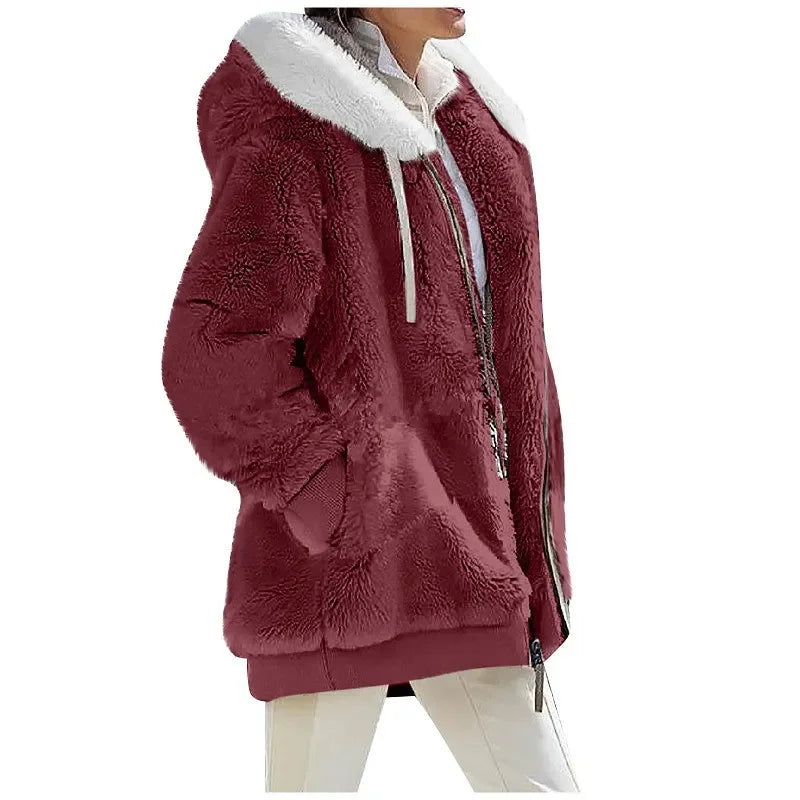 Mufella Women’s Furry Jacket – Elegant, Cozy & Timeless Winter Warmth