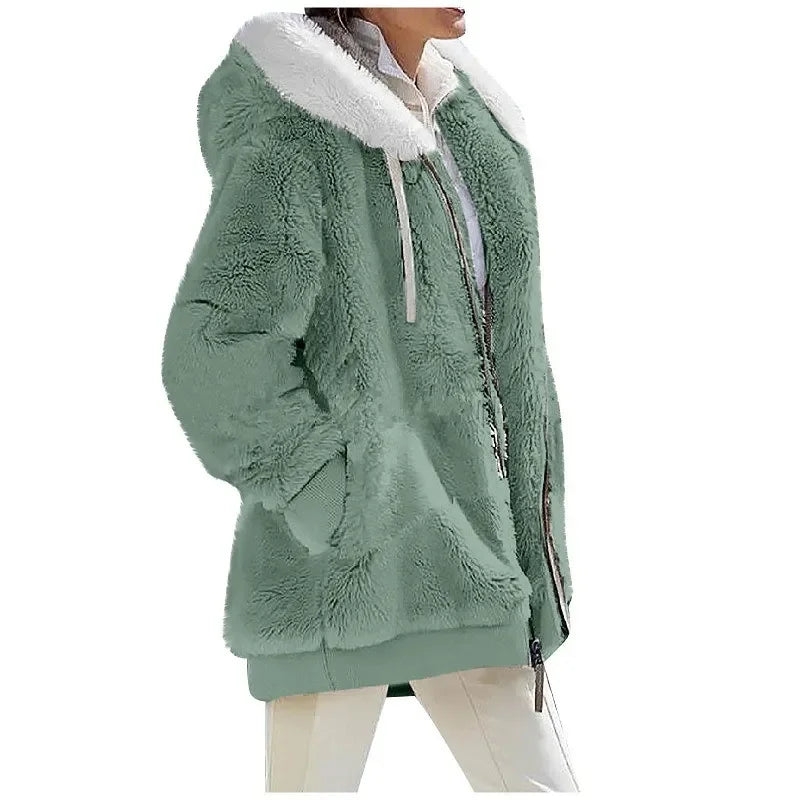 Mufella Women’s Furry Jacket – Elegant, Cozy & Timeless Winter Warmth