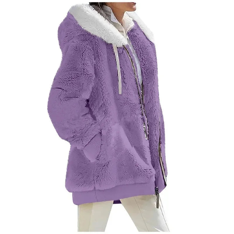 Mufella Women’s Furry Jacket – Elegant, Cozy & Timeless Winter Warmth